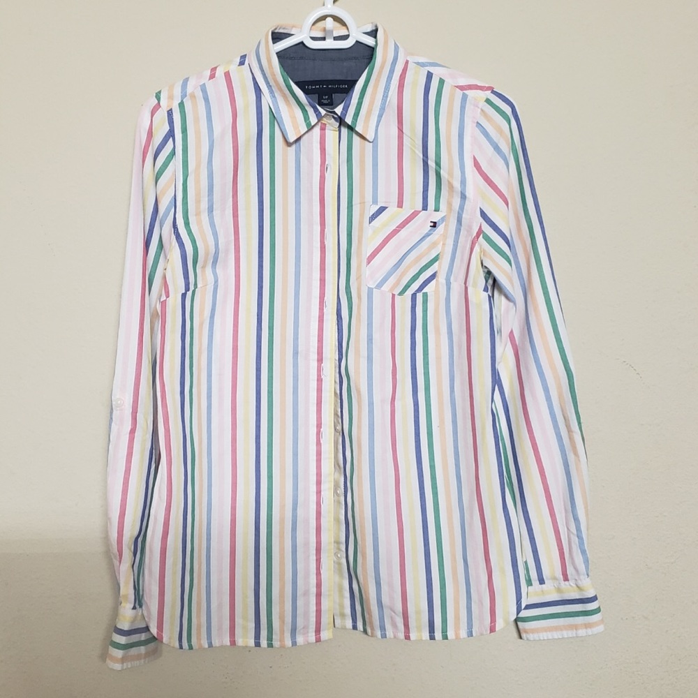 3/$15 Tommy Hilfiger Colored Stripes Petite